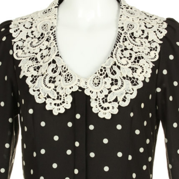 Snidel black & white polka dots vintage inspired dress - Picture 4 of 10